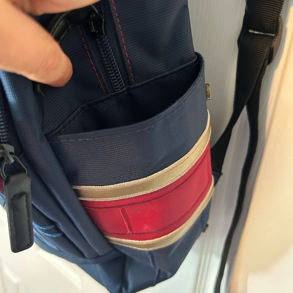 Captain Marvel Backpack Bookbag Adjustable Straps Multi Pocket Red Navy Unisex - Picture 13 of 14